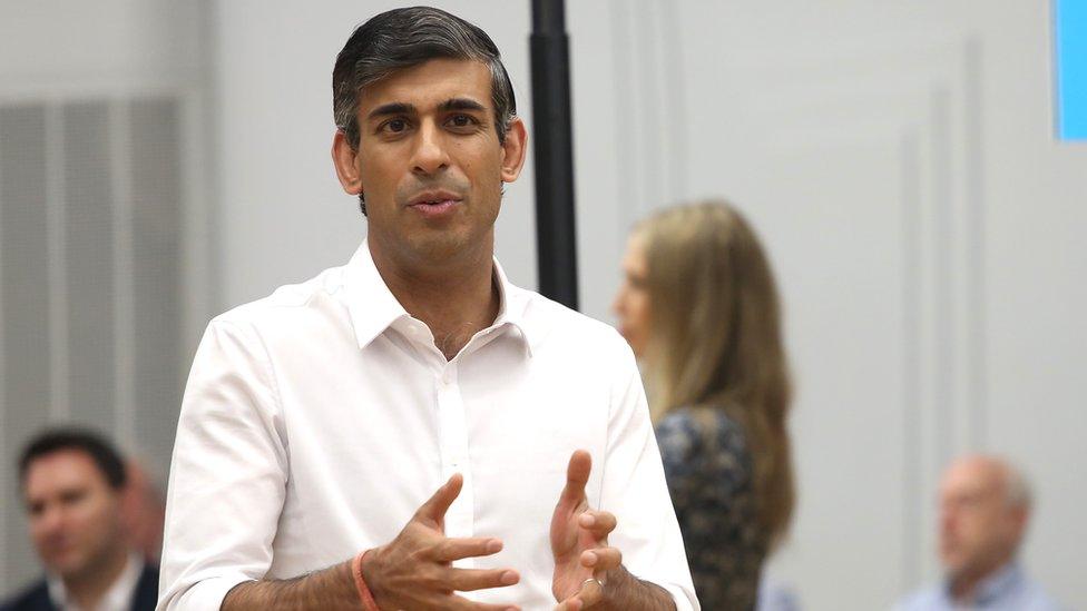 Rishi Sunak at a campaign event