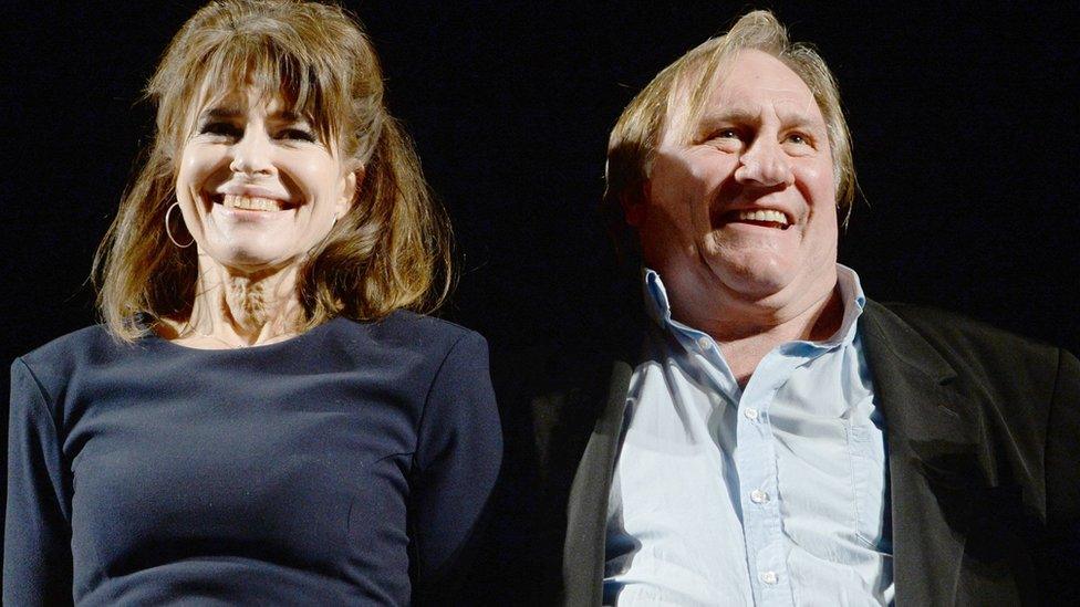 Fanny Ardant and Gerard Depardieu