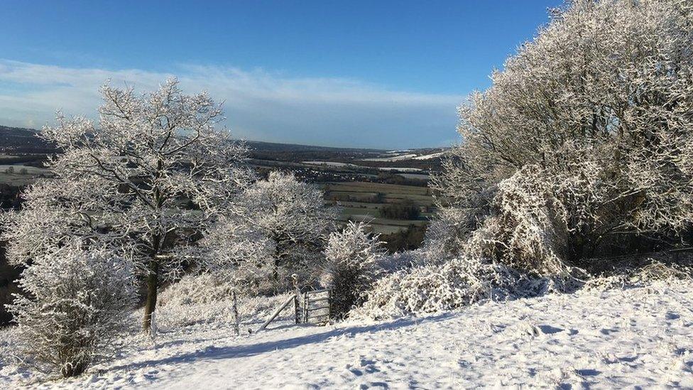 Snow in Otford Kent