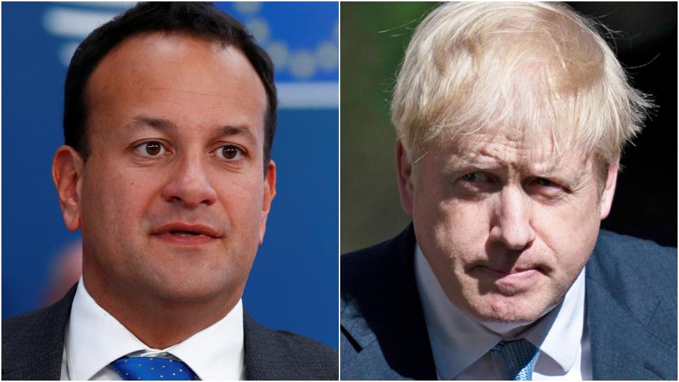 Leo Varadkar and Boris Johnson