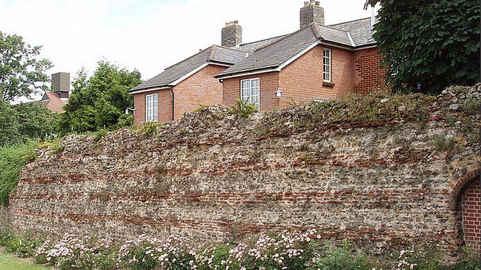 Roman wall in Colchester