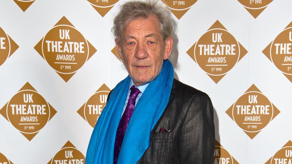 Sir Ian McKellen at the UK Theatre Awards