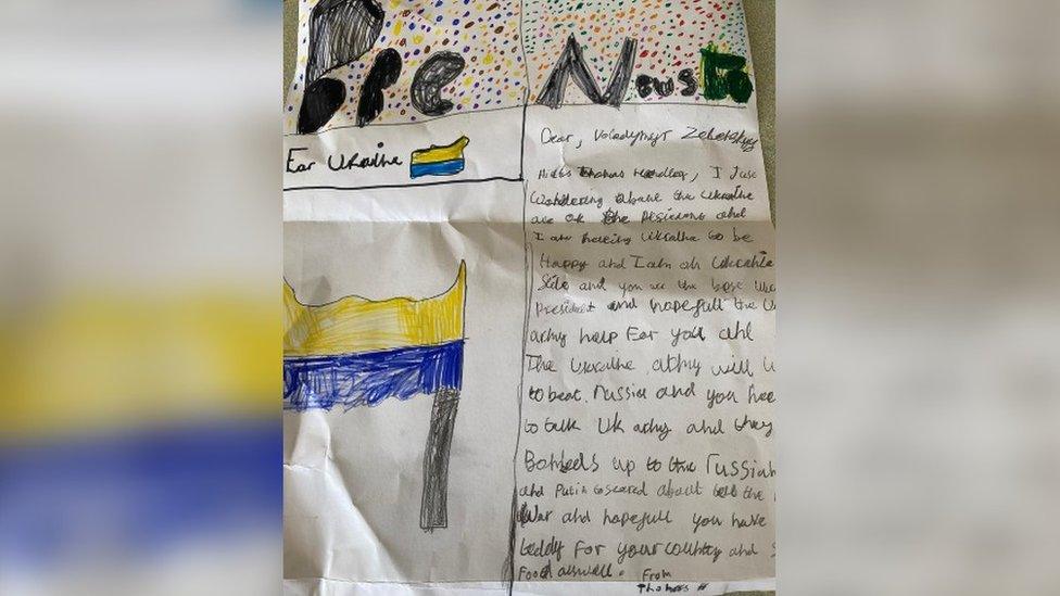 Copy of Thomas' letter to President Zelensky