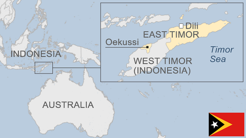 Map of East Timor