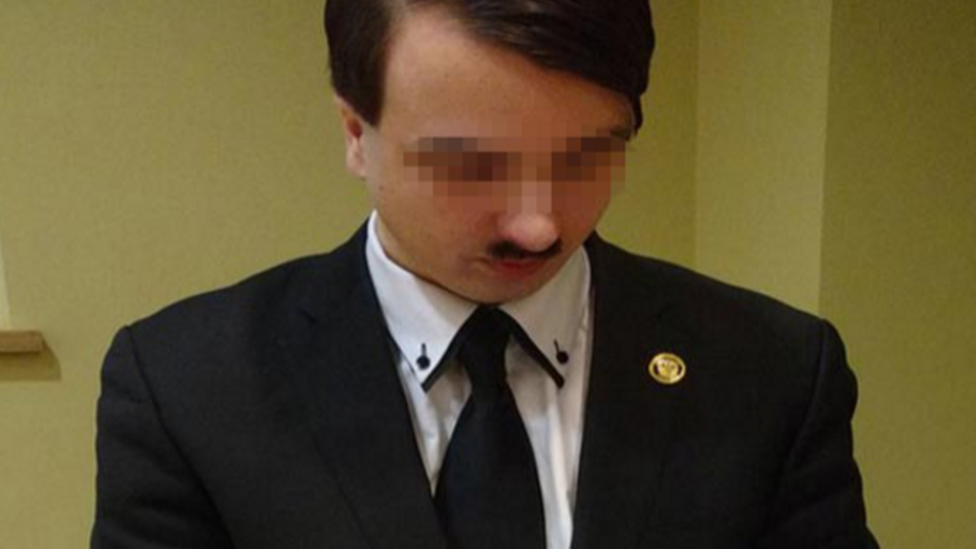 The 25-year-old man who calls himself Harald Hitler