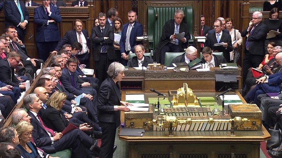 Theresa May in House of Commons