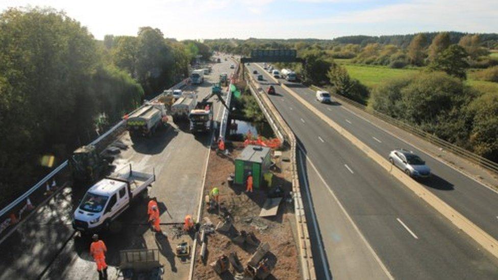 A31 roadworks