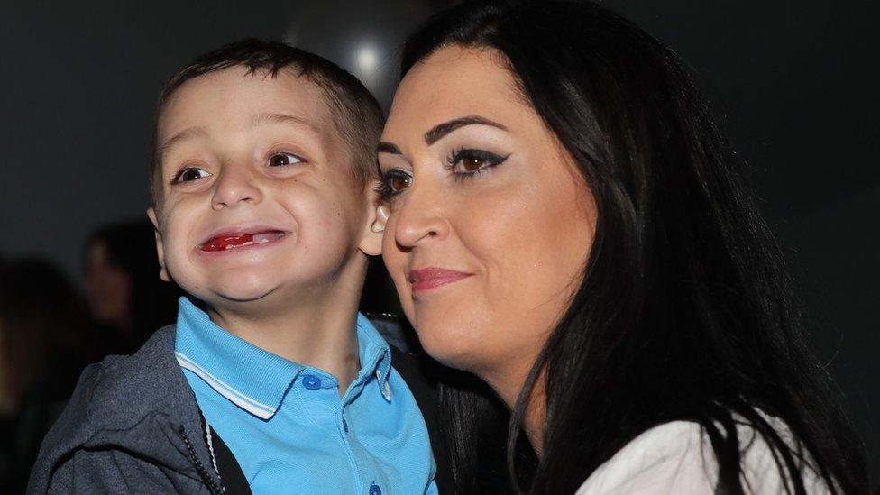 Bradley Lowery and mum Gemma