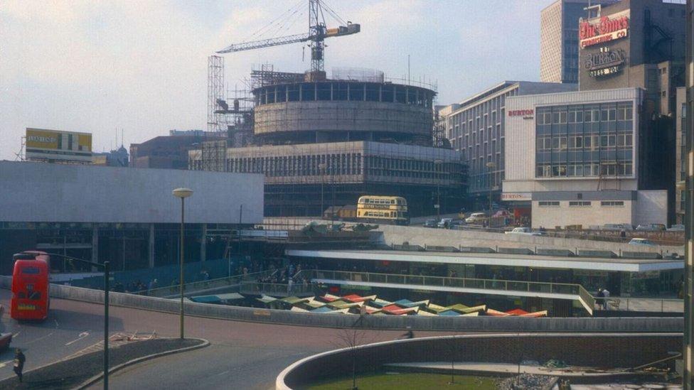 Bull Ring & Rotunda redevelopment in April 1963