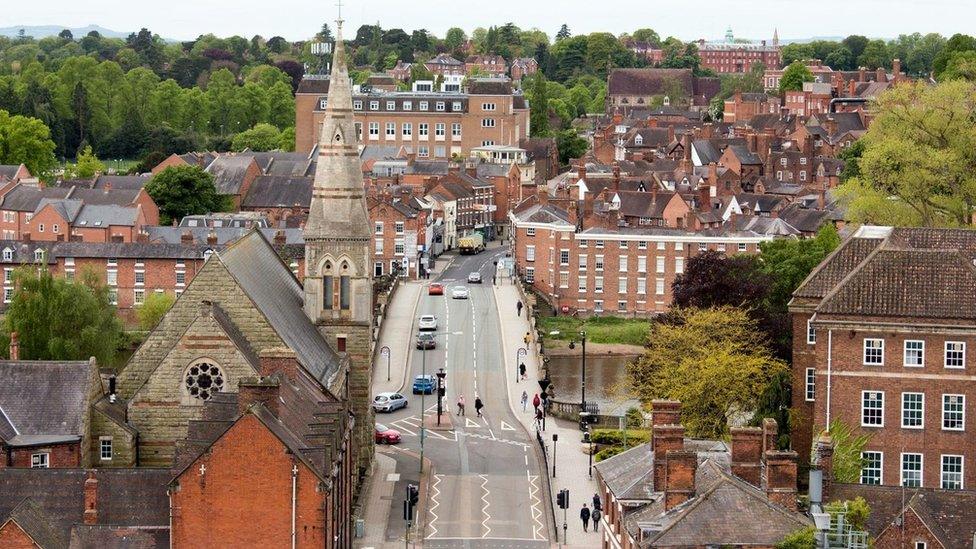 View from Shrewsbury Abbey