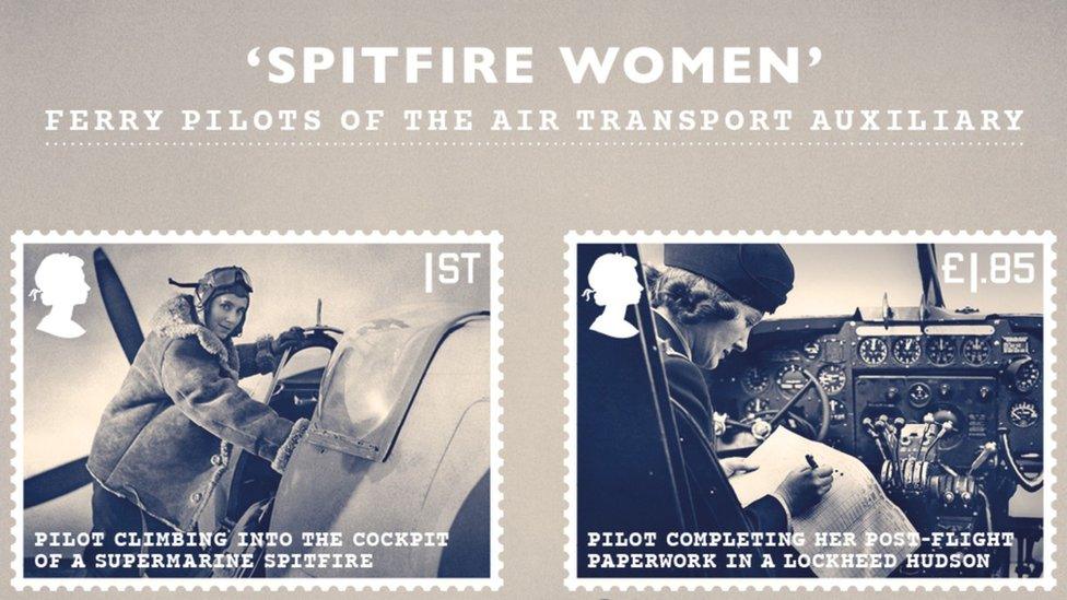 Two stamps to honour the spitfire women