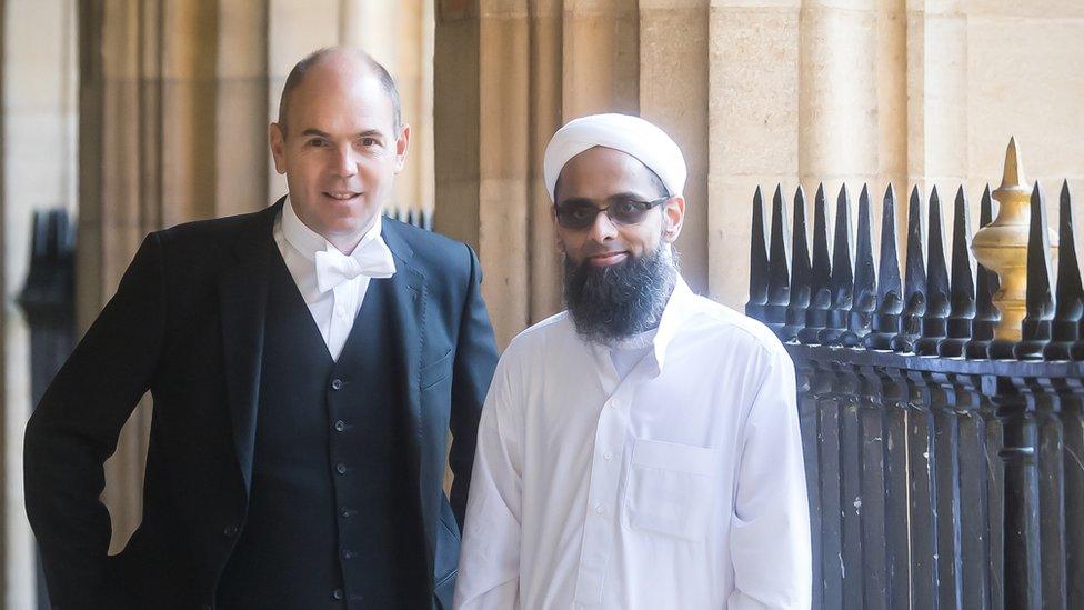 Simon Henderson and Hamid Patel at Eton College