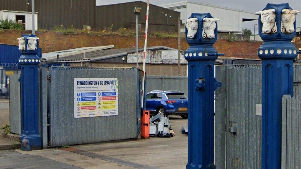 The entrance to the facility