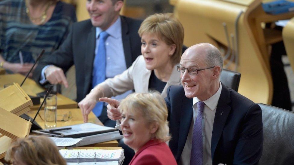 John Swinney at Holyrood