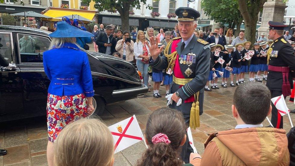 Sir Stephen Dalton at leaving parade