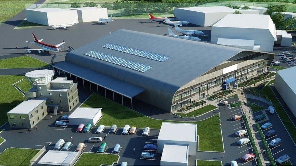 Artist impression of aerospace centre