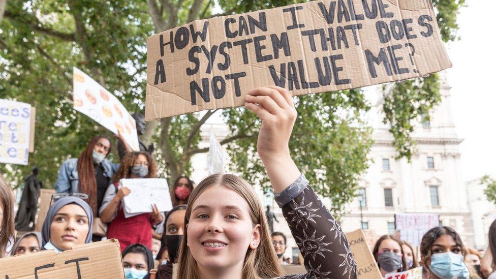 Young protesters in London, summer 2020