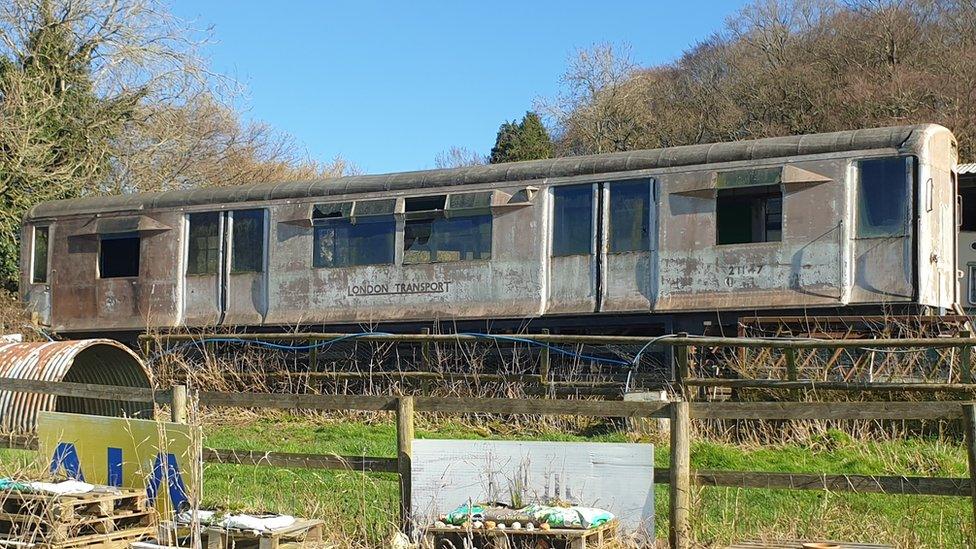 Old underground carriage