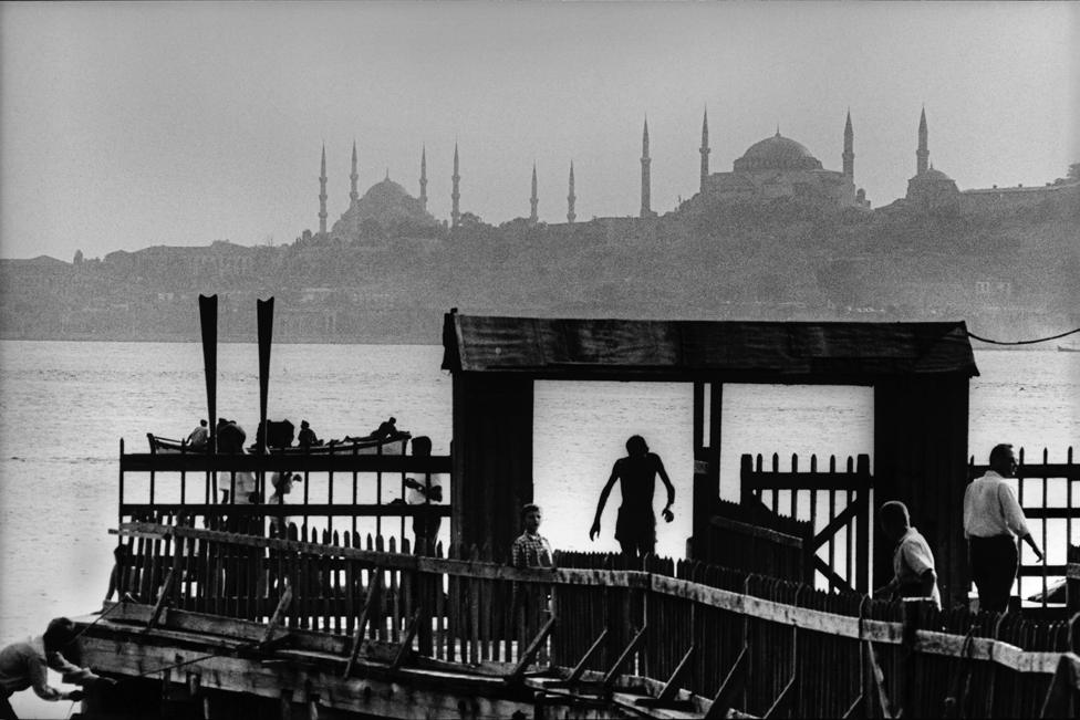 Salacak landing-stage and Istanbul silhouette, 1968.