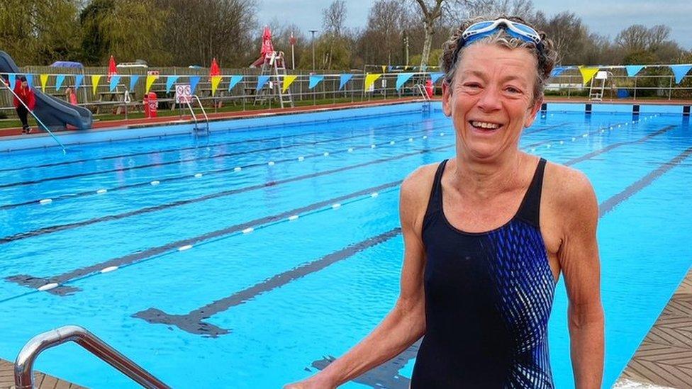 Jill Lockwood at Beccles Lido