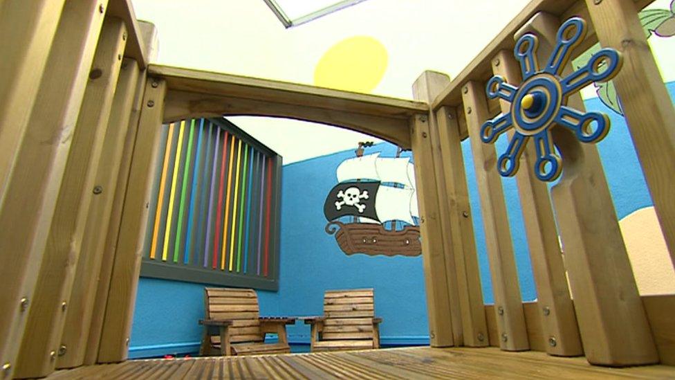 Pirate themed ward at Walsall Manor Hospital