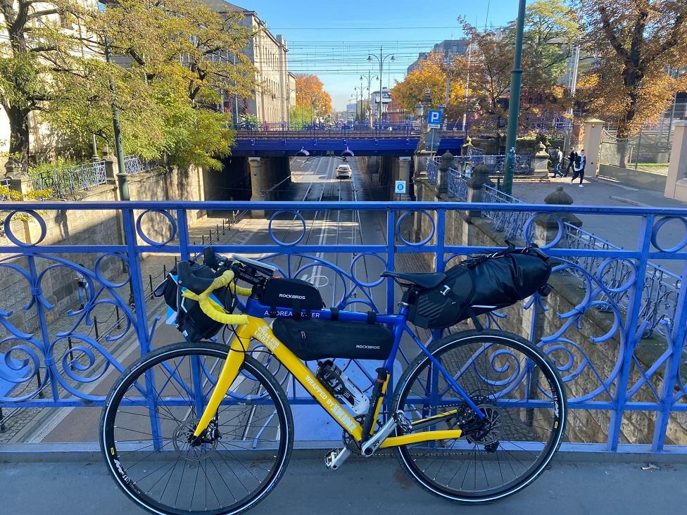 Andrea's bike in Lviv