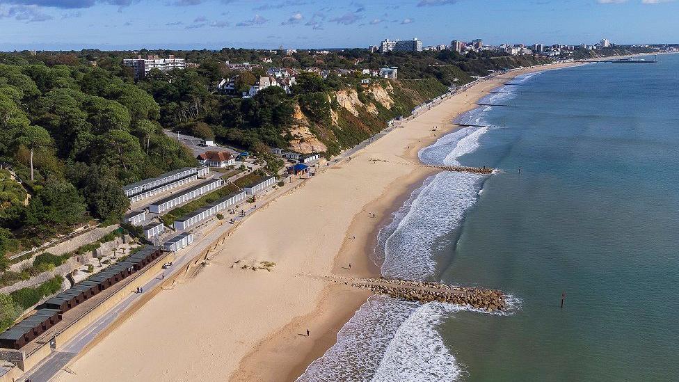 Branksome Chine Beach, Bournemouth,