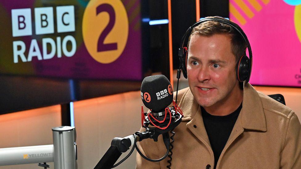 Scott Mills in the BBC Radio 2 studio