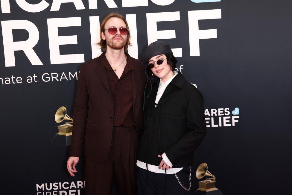 Billie Eilish alongside Finneas
