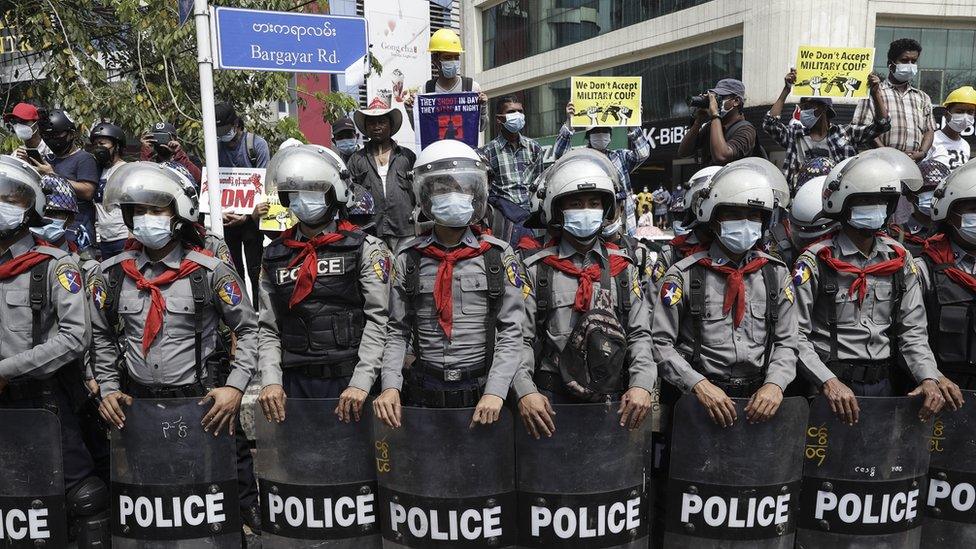 Protests in Myanmar