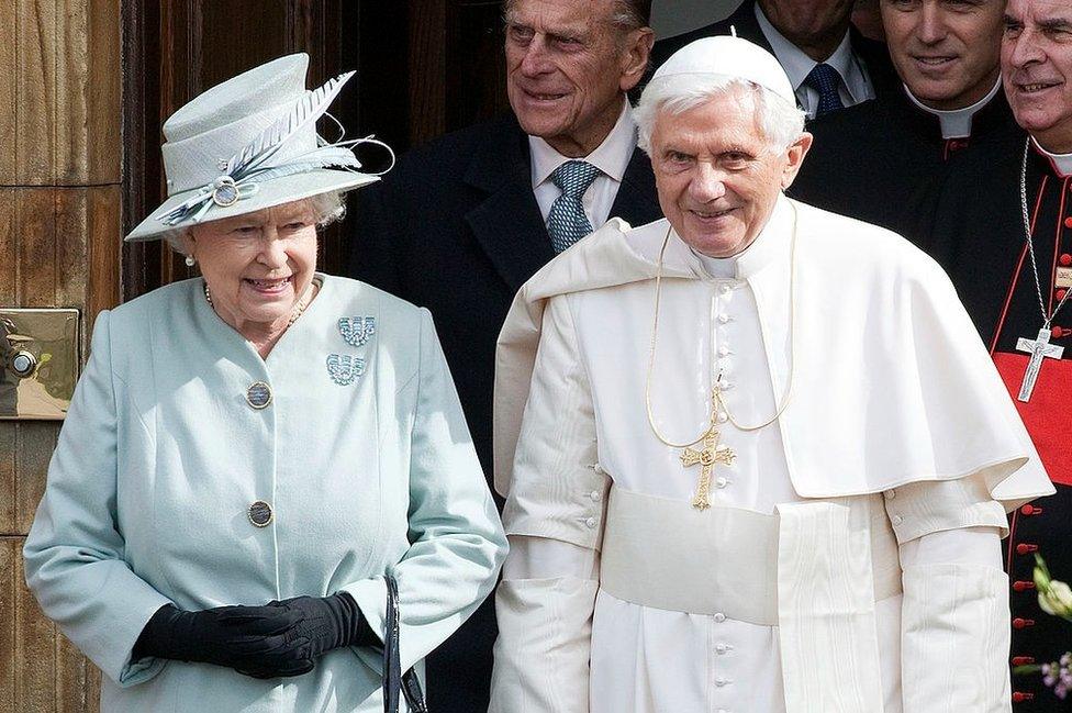 The Queen and Pope Benedict