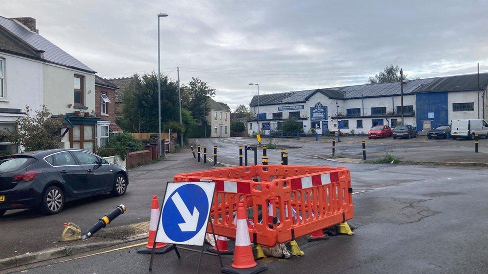 Sinkhole on Elm Road