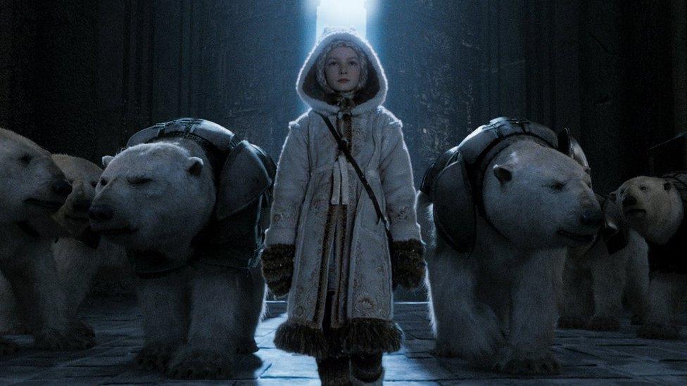 Actress Dakota Blue Richards playing Lyra Belacqua in the 2007 film The Golden Compass