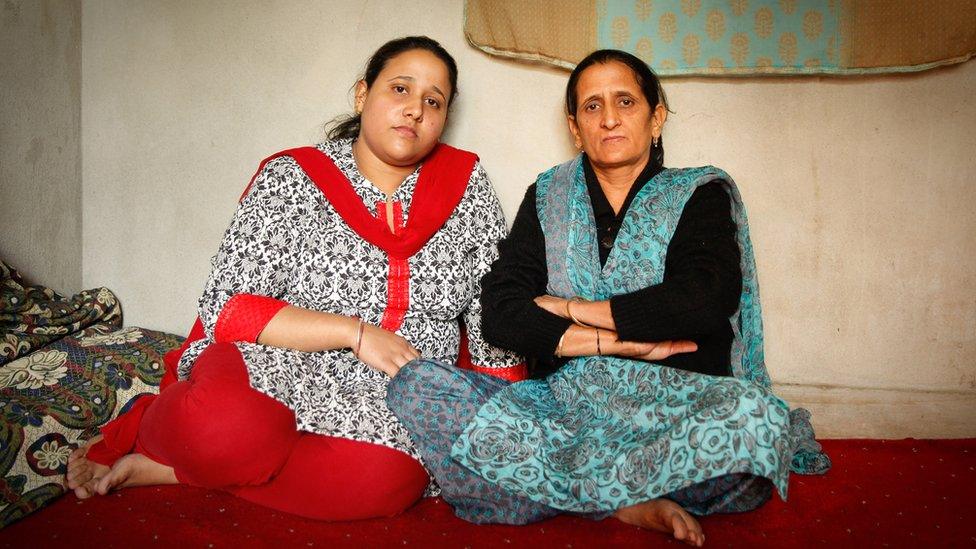 Varsha Kaul (left) with her mother Kiran Kaul