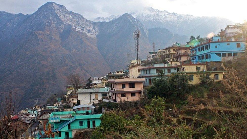 A general view of the Joshimath town