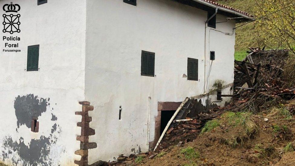 Collapsed shed in Sunbilla