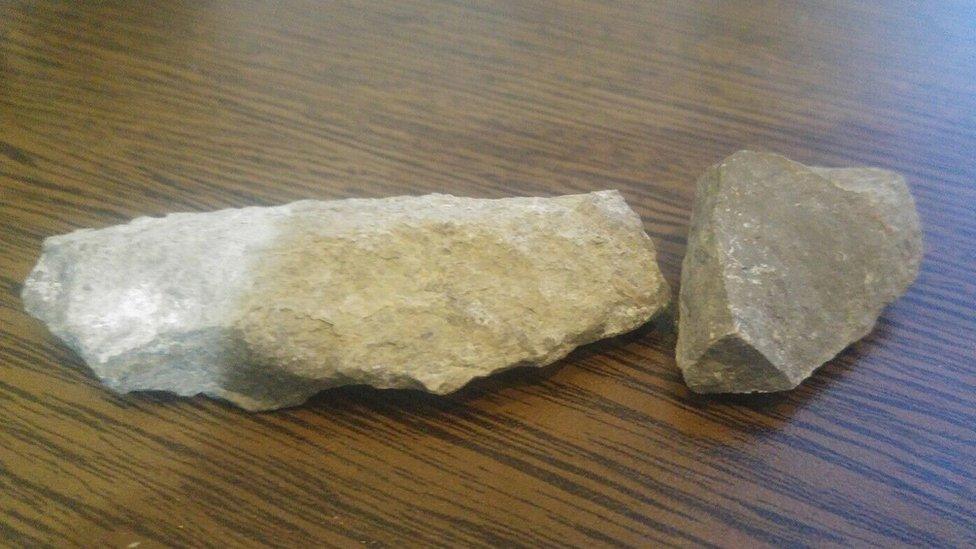 Stones from Cardiff Castle