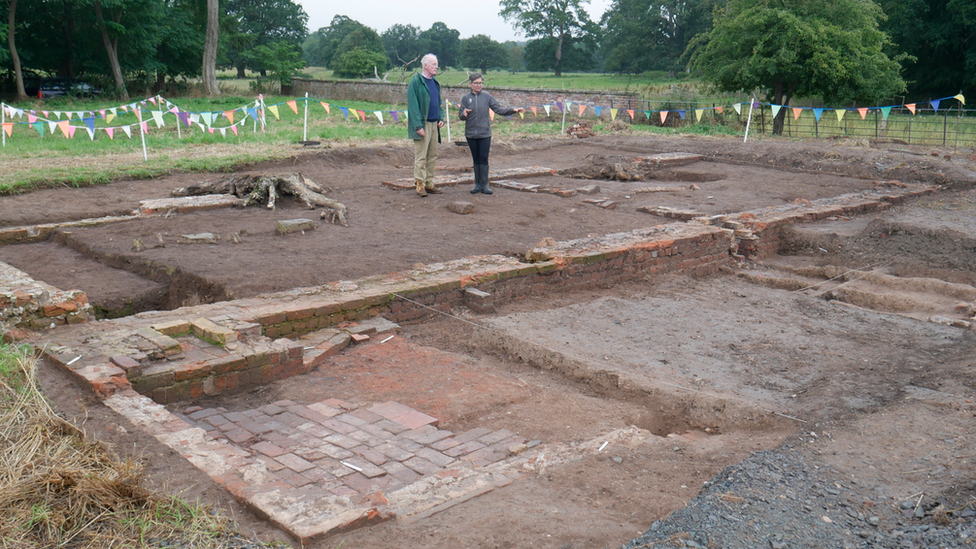 Dig site at Attingham