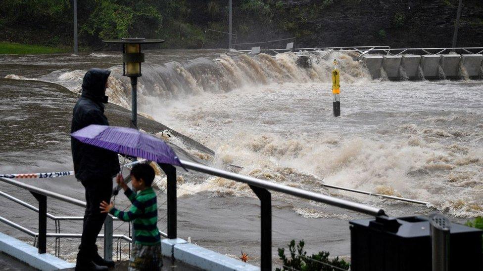 Over flowing Parramatta river