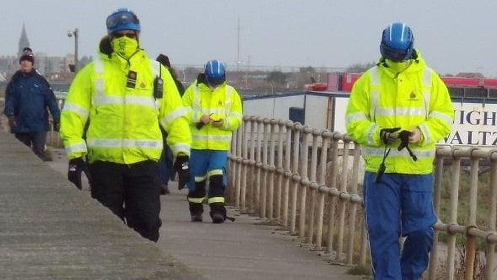 A team is searching for the missing boat