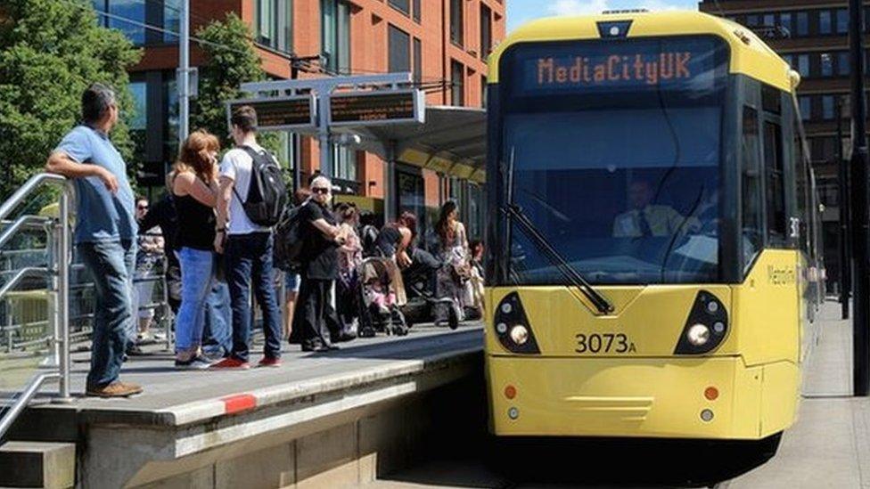 Tram in Manchester