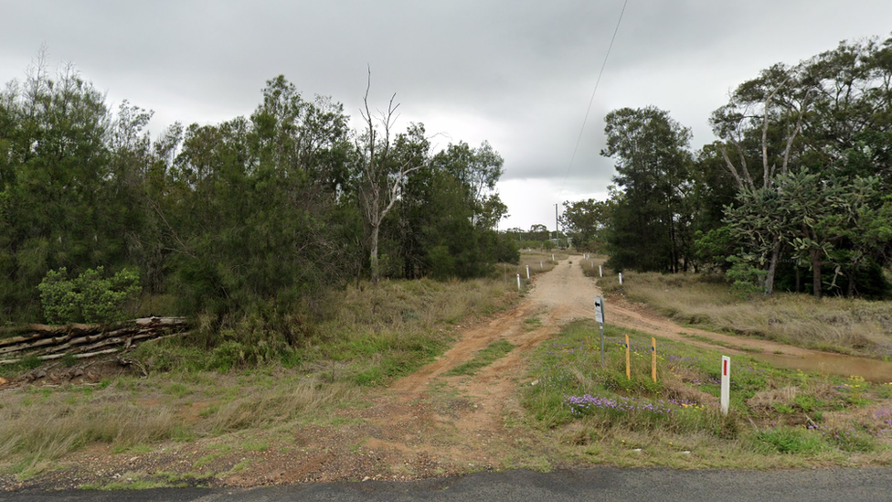 A street view close to Wieambilla, in rural Queensland