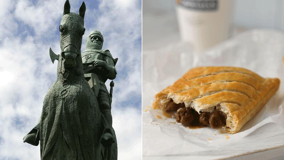 Robert the Bruce and a Greggs pastie