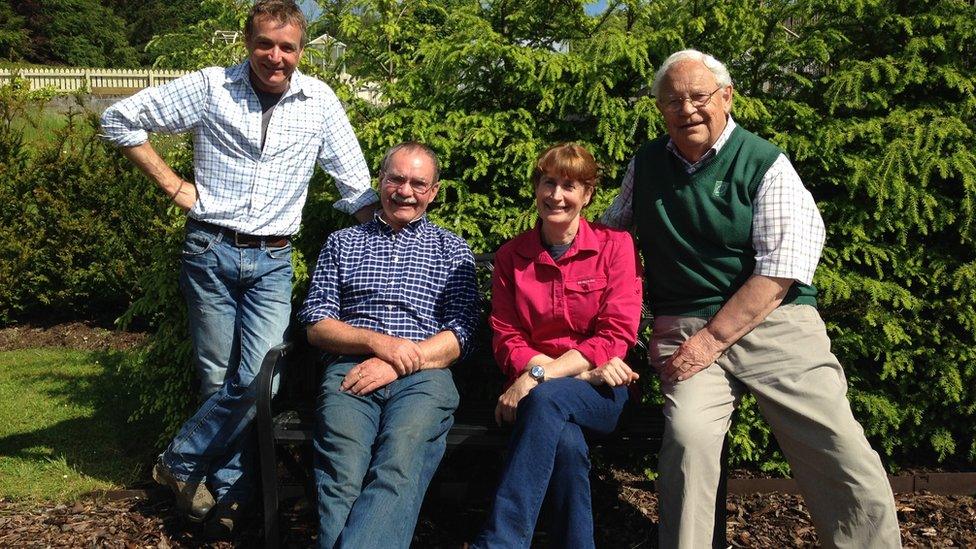 Chris Beardshaw, George Anderson, Carole Baxter and Jim McColl