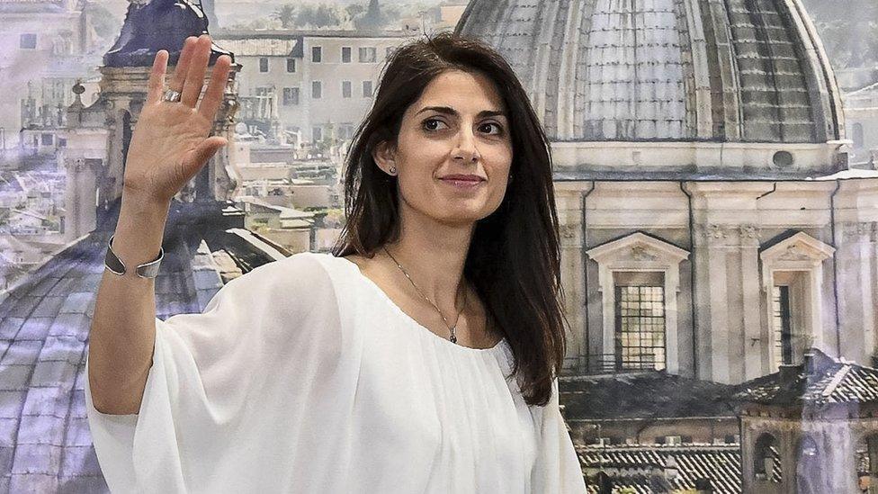 Virginia Raggi, from the Five Star Movement on 19 June