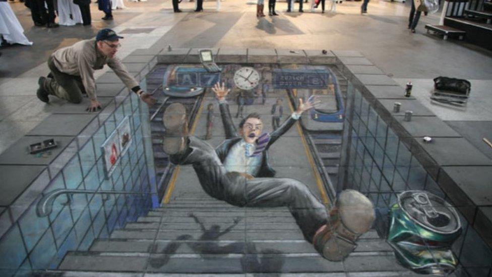 One of Julian Beever's designs