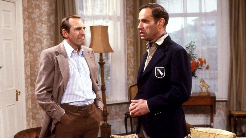 Leonard Rossiter & Geoffrey Palmer in The Fall & Rise of Reginald Perrin