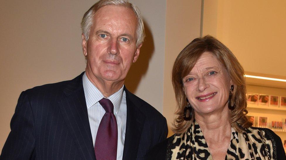 Michel Barnier and his wife Isabelle