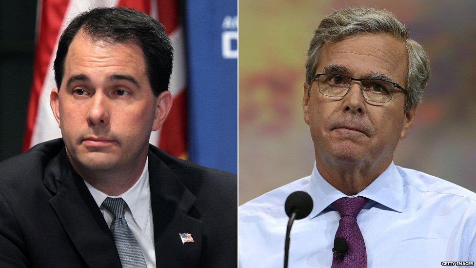 Scott Walker and Jeb Bush