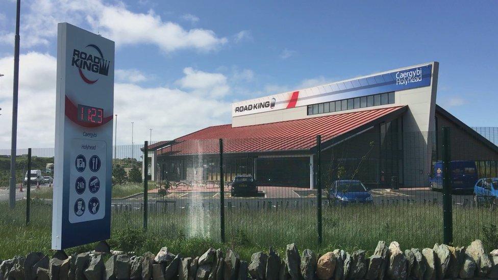 Road King truck stop and cafe at Parc Cybi, Holyhead